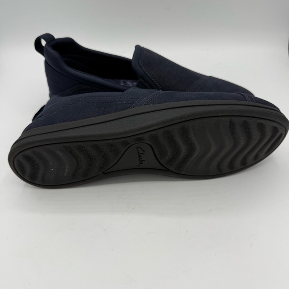 Clarks Cloudsteppers Breeze Dawn Womens Slip On Loafers Flats Size 8 Navy Blue - Picture 5 of 6